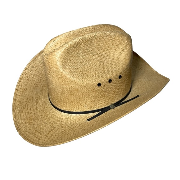Western straw hat one size unisex imported - Picture 5 of 8